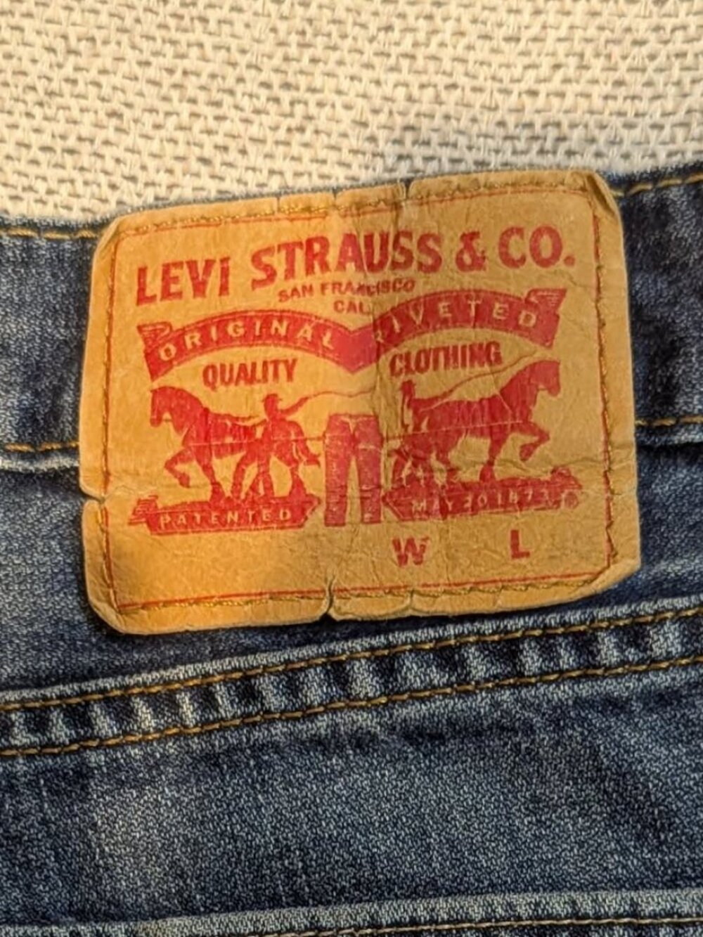 Levi’s Women’s Blue Straight Leg Jeans Size L - Picture 5 of 11